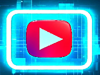 Logo YouTube, une plateforme de partage de vidéos